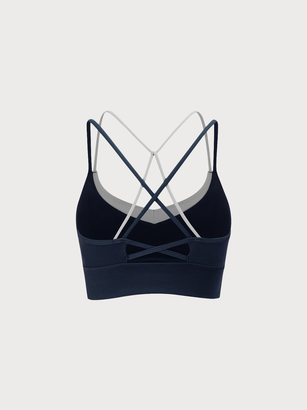 Navy X Cross Sports Bra - Light Support