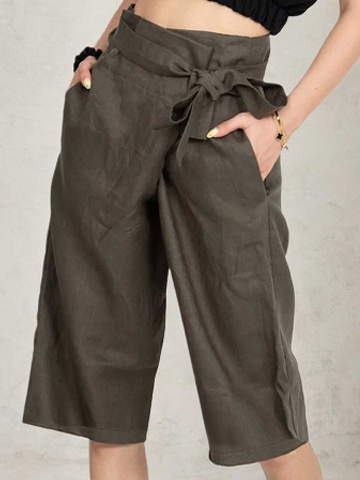 Linen Plain Shorts